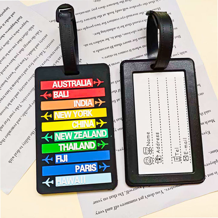 Unisex Travel Theme Luggage Tag Skanto