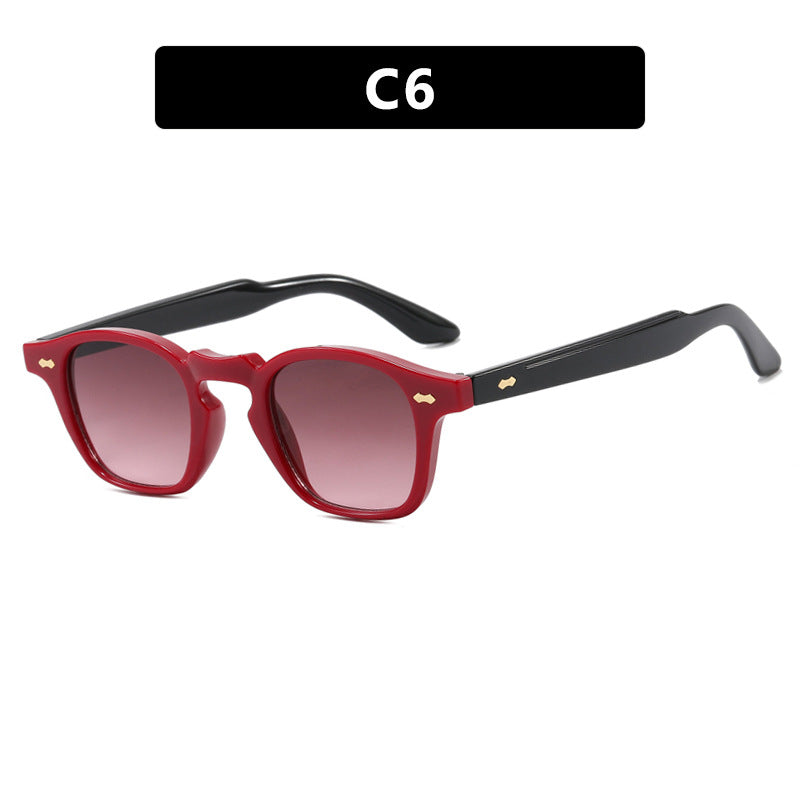 Dame geometrisk solbrille med beskyttende UV-filter og moderne design Skanto