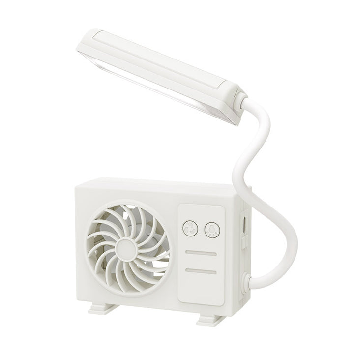 Damer multifunksjons bordlampe med integrert vifte og fleksibel armposisjonering Skanto