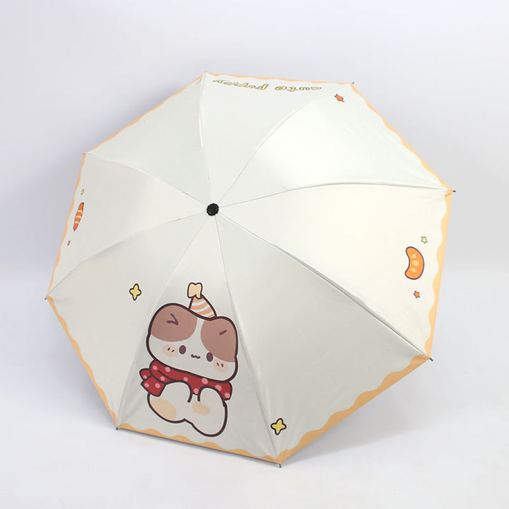 Kvinnes Kawaii Sammenleggbar Paraply Skanto