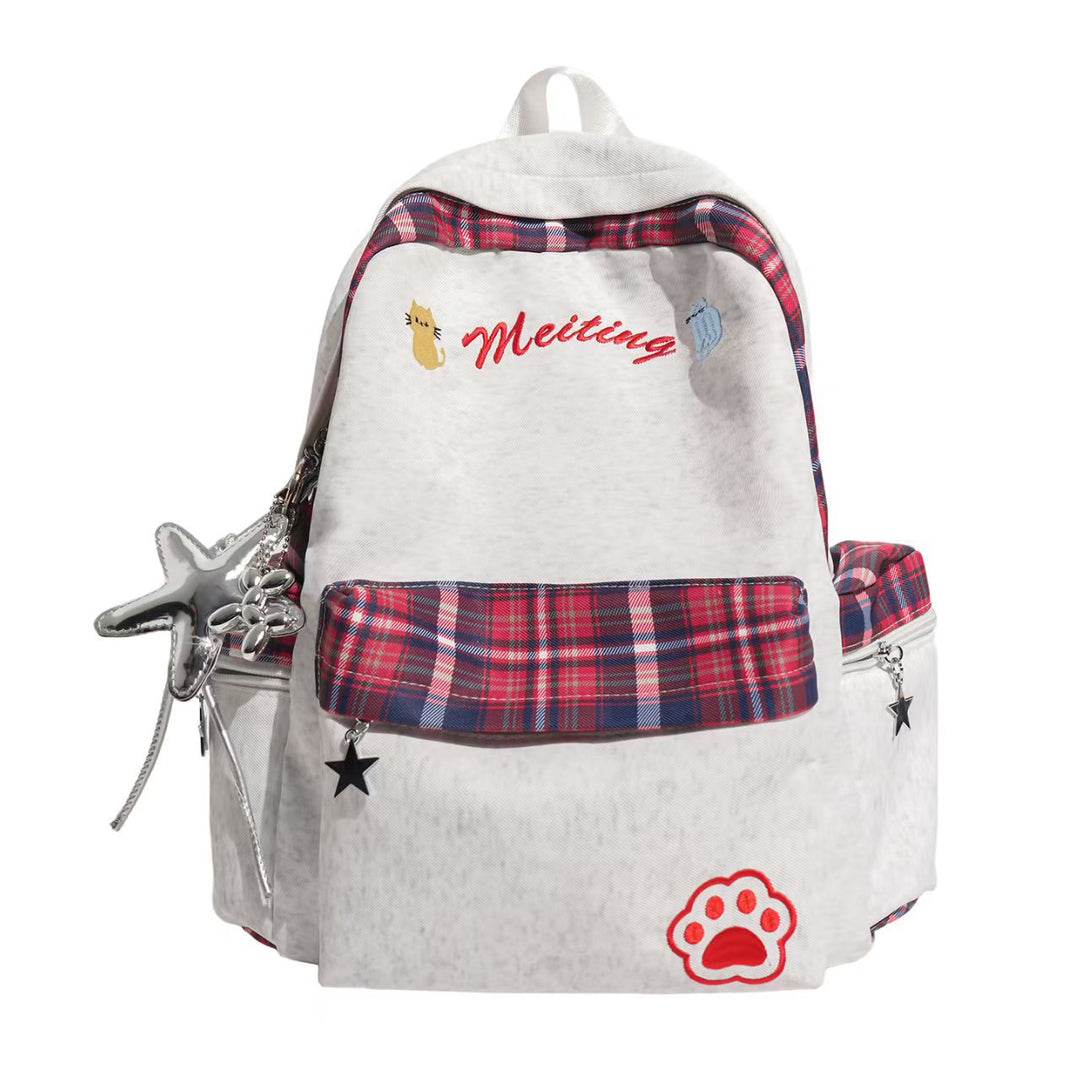 Brodert Casual Skole Ryggsekk Skanto