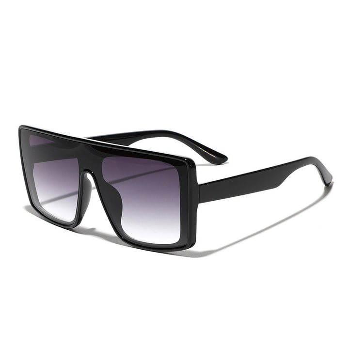 Dame oversized kvadratisk solbrille med luksuriøst skilpadde-design Skanto