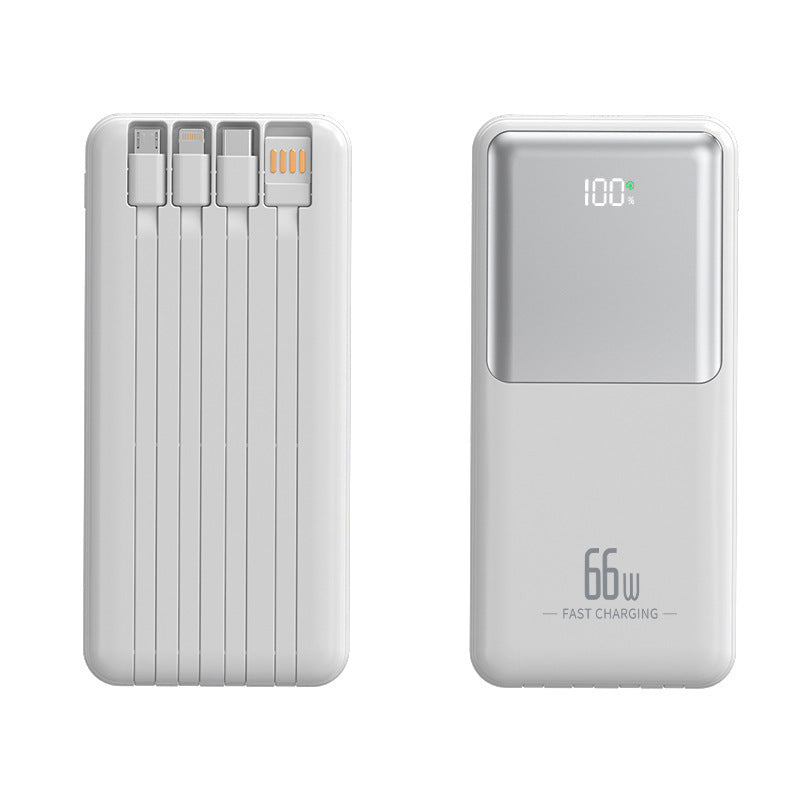 Bærbar powerbank med integrert multifunksjonsladekabel Skanto