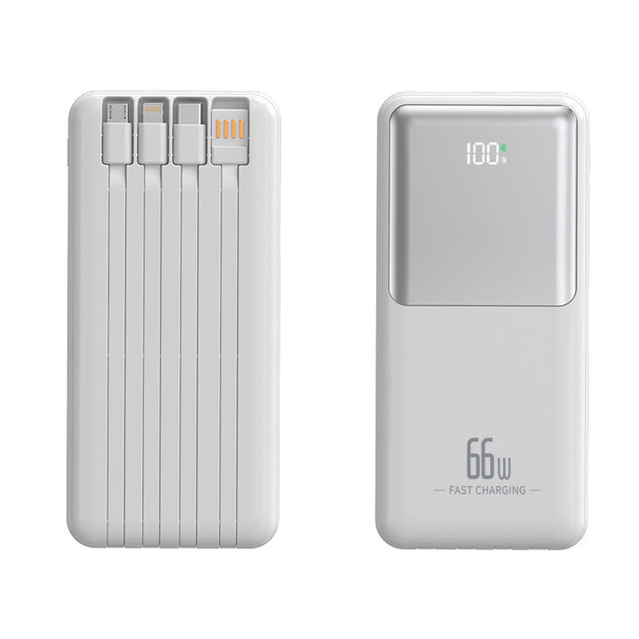 Bærbar powerbank med integrert multifunksjonsladekabel Skanto