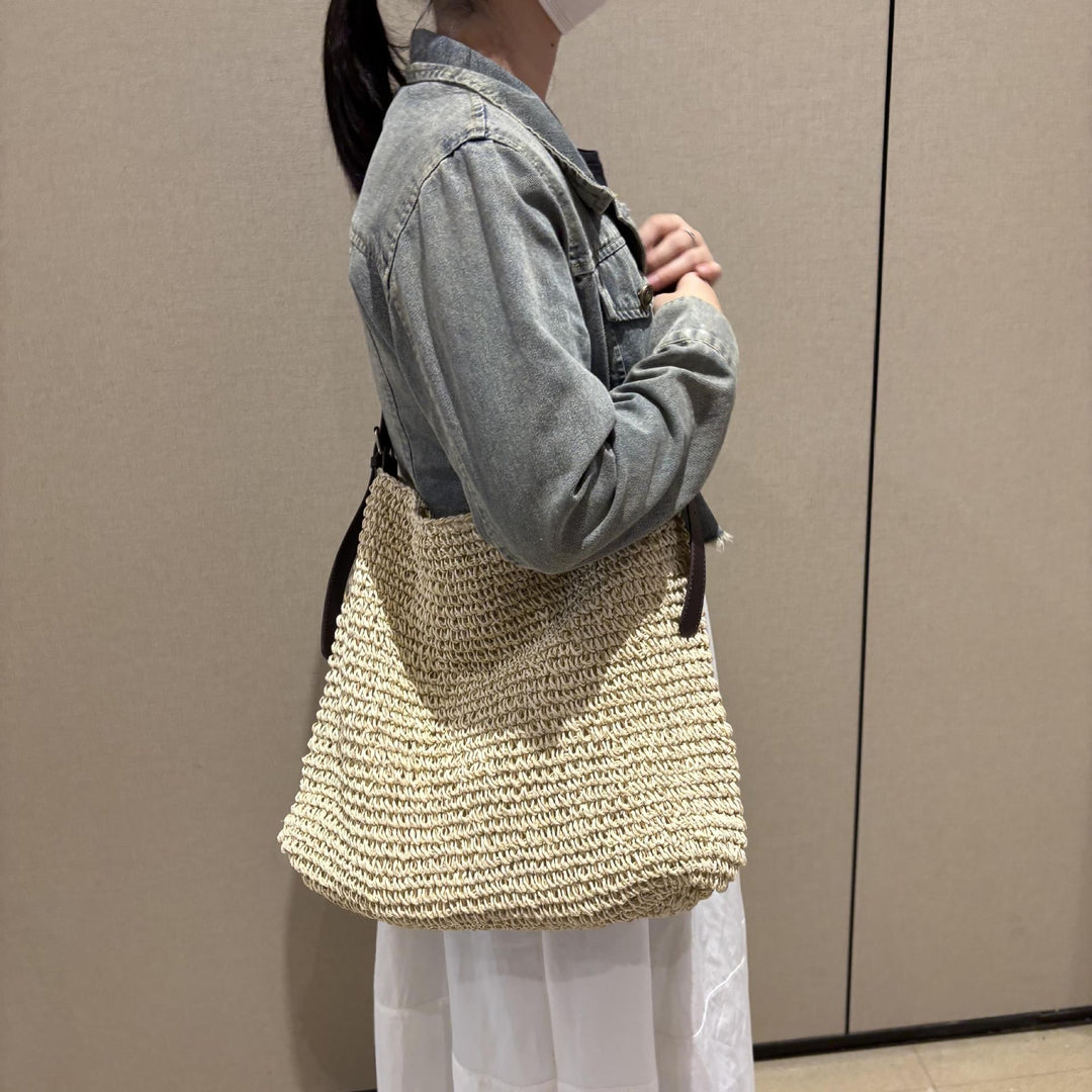 Håndlaget Grovmasket Crossbody-veske Skanto