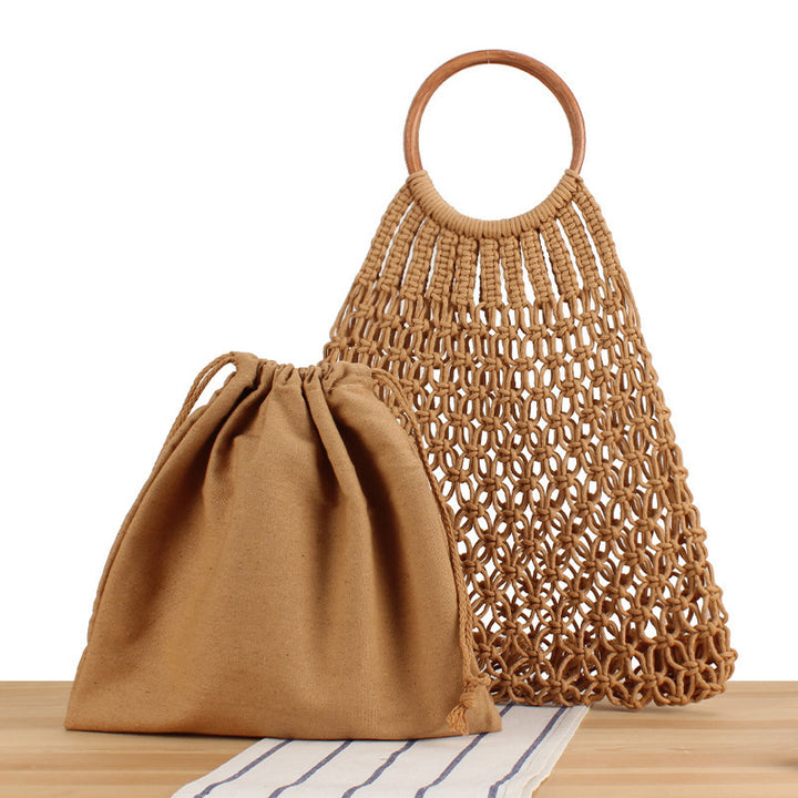 Handbag with braided design and inner pocket Skanto