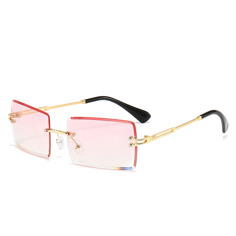 Dame moteriktig rektangulær solbrille med gradientlinser Skanto