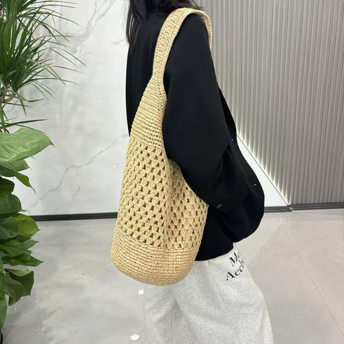 Håndknyttet struktur handlebag Skanto