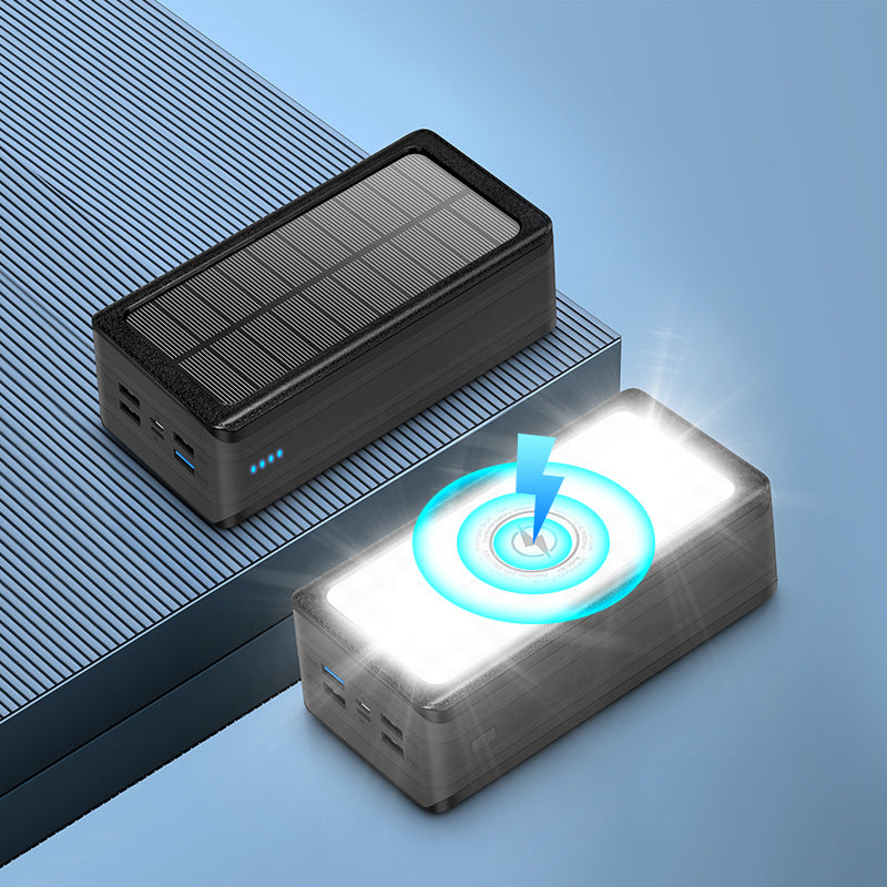 Solar Powerbank med LED-lampe Skanto