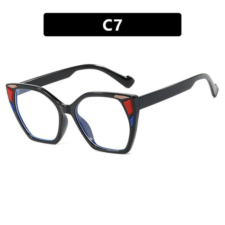 Dame moteriktig geometrisk designerbrille Skanto