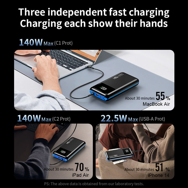 Kraftig Powerbank med digitalt display Skanto