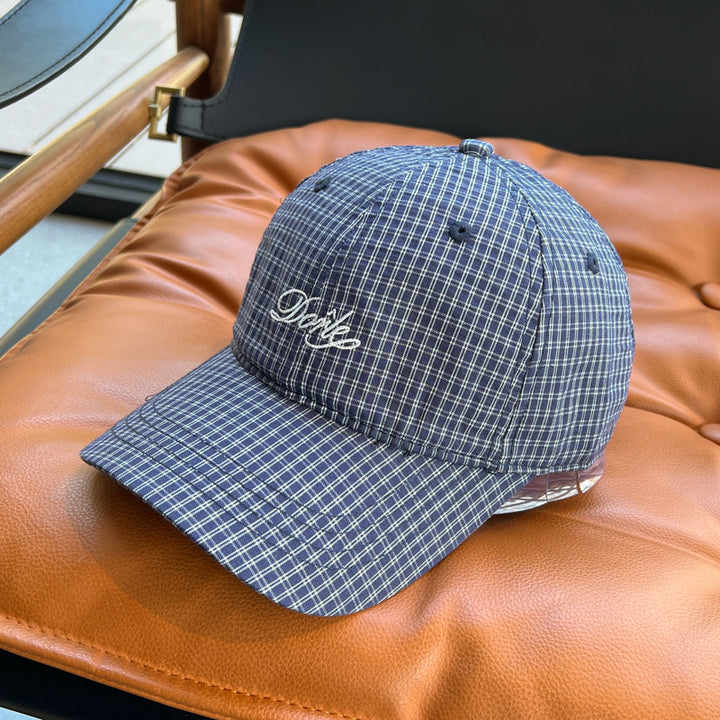 Kvinnenes stilige rutete baseballcap Skanto