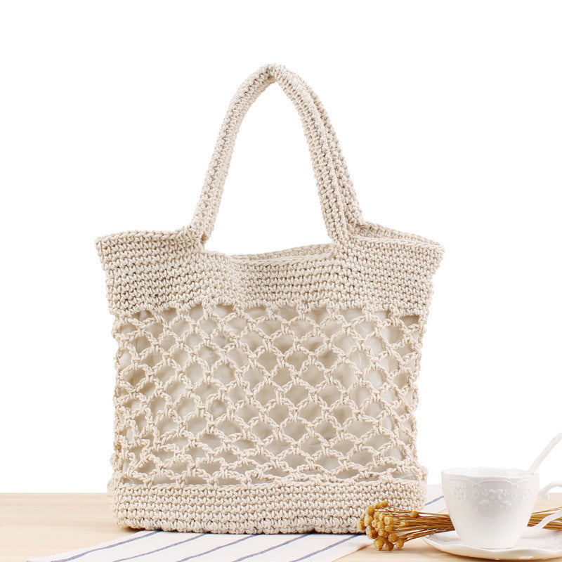 Net bag made of hand-knotted natural materials Skanto