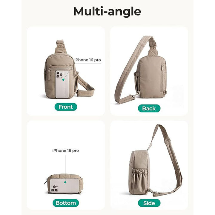 Kompakt Crossbody Veske med Flere Rom Skanto