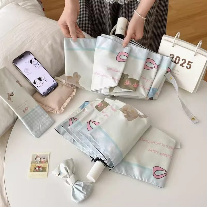 Damer kompakt paraply i kreativt design Skanto