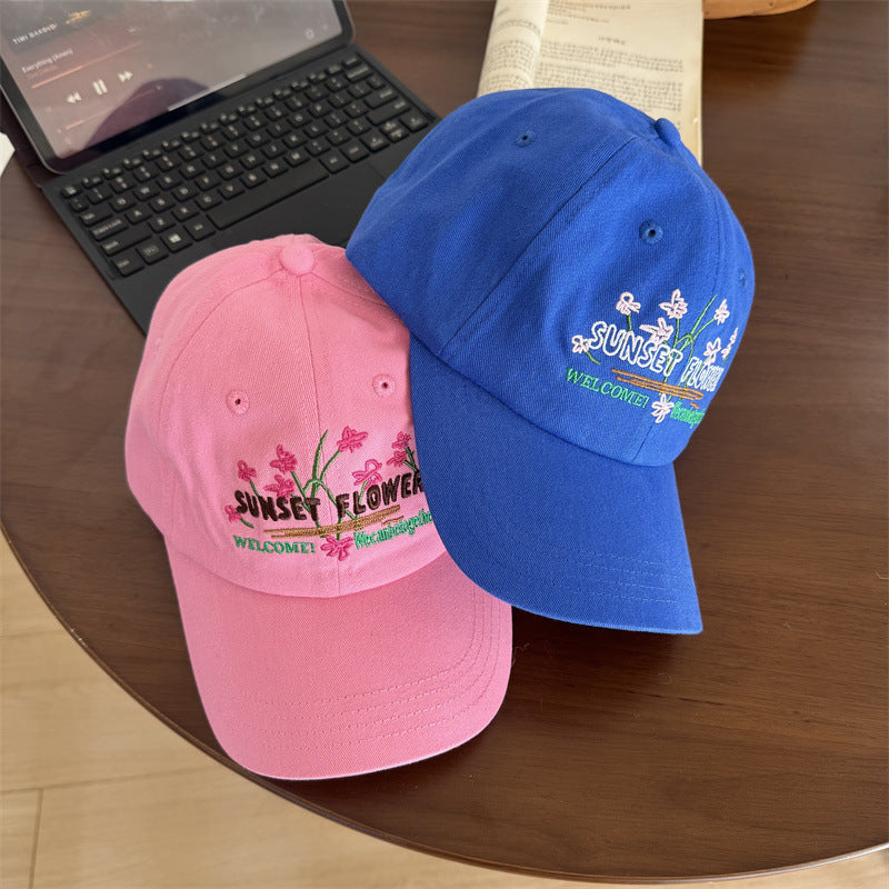 Kvinnebrodert blomster baseball cap Skanto