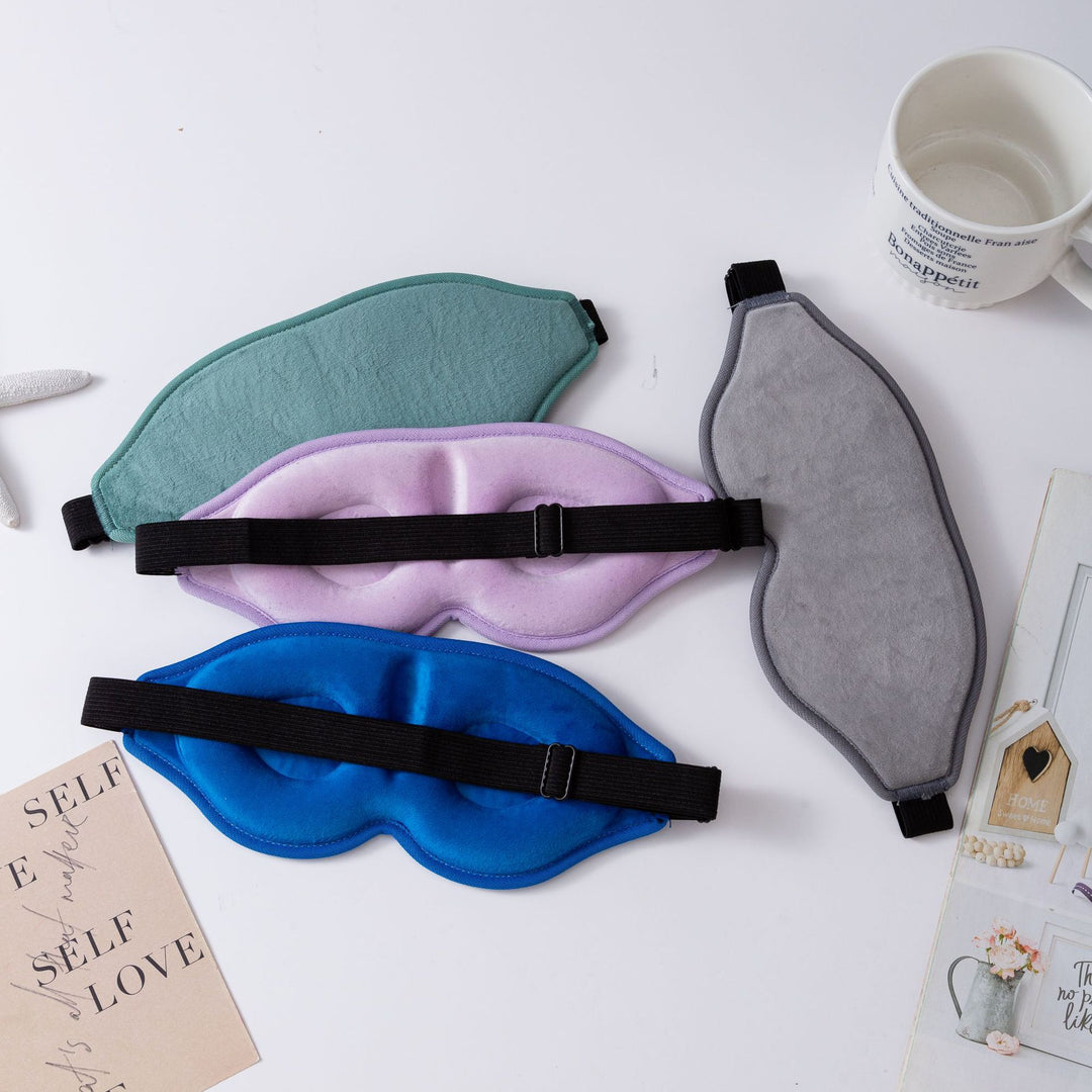 Unisex nan ergonomisk sovemaske med tredimensjonal kontur og justerbart gummibånd Skanto