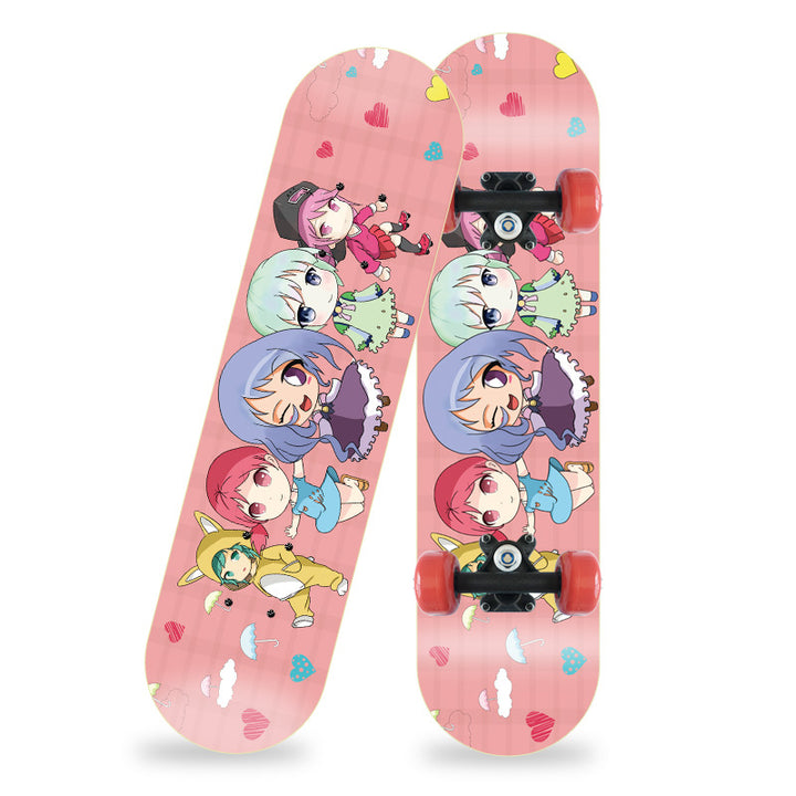 Cartoon-Inspirert Mini Skateboard Skanto
