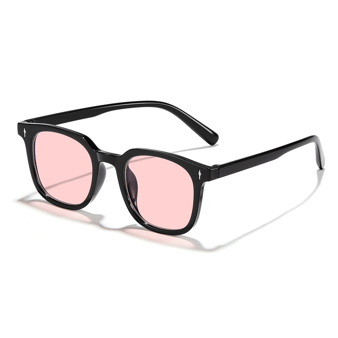 Damer fashionable solbriller med transparent ramme og UV-beskyttelse Skanto