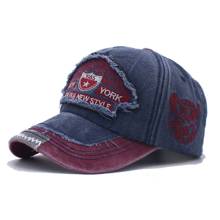 Herre slitt denim caps Skanto