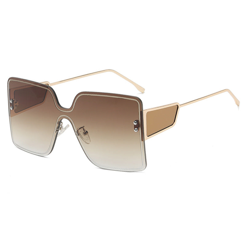 Dame oversized Geometrisk Solbrille Skanto