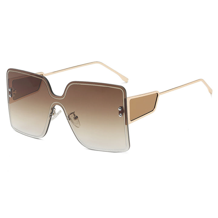 Dame oversized Geometrisk Solbrille Skanto