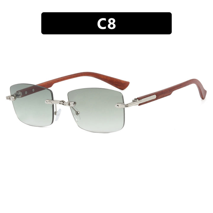 Dame kvadratisk solbrille med trefram og gradientlinser Skanto