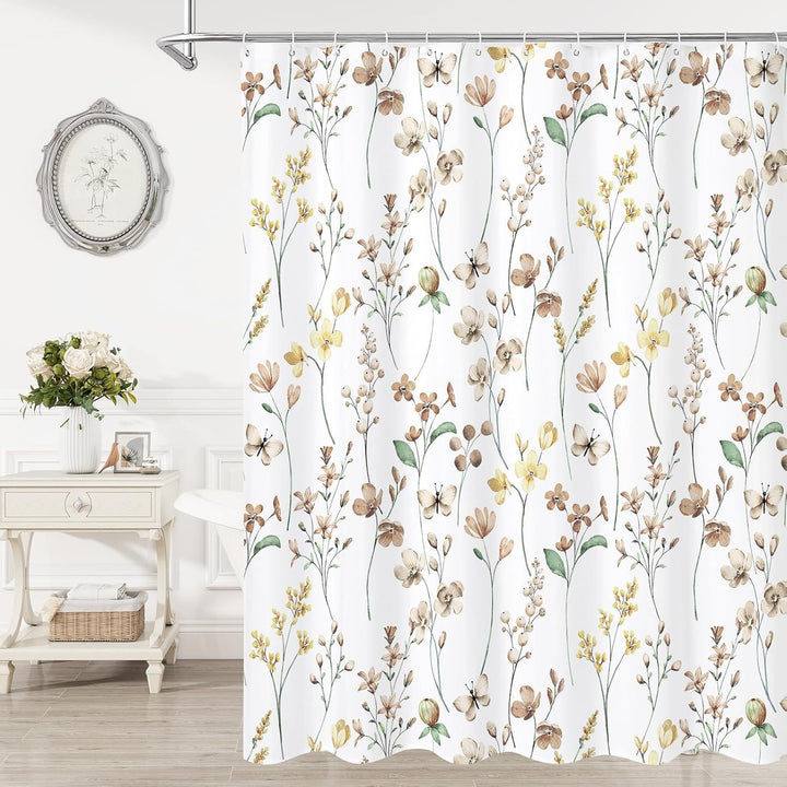 Blomstertrykk dusjkappe Skanto