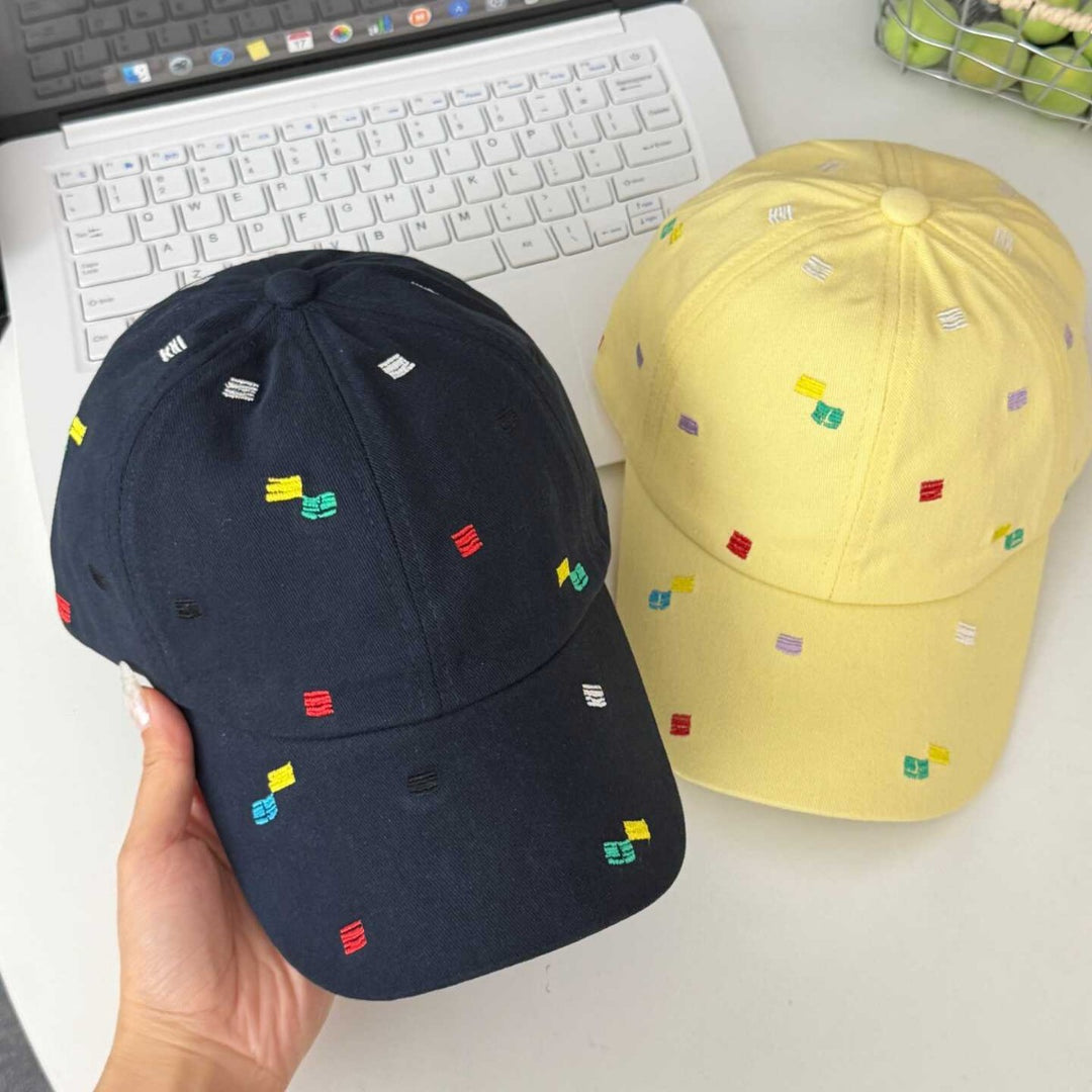 Kvinne Brodert Accent Justerbar Caps Skanto