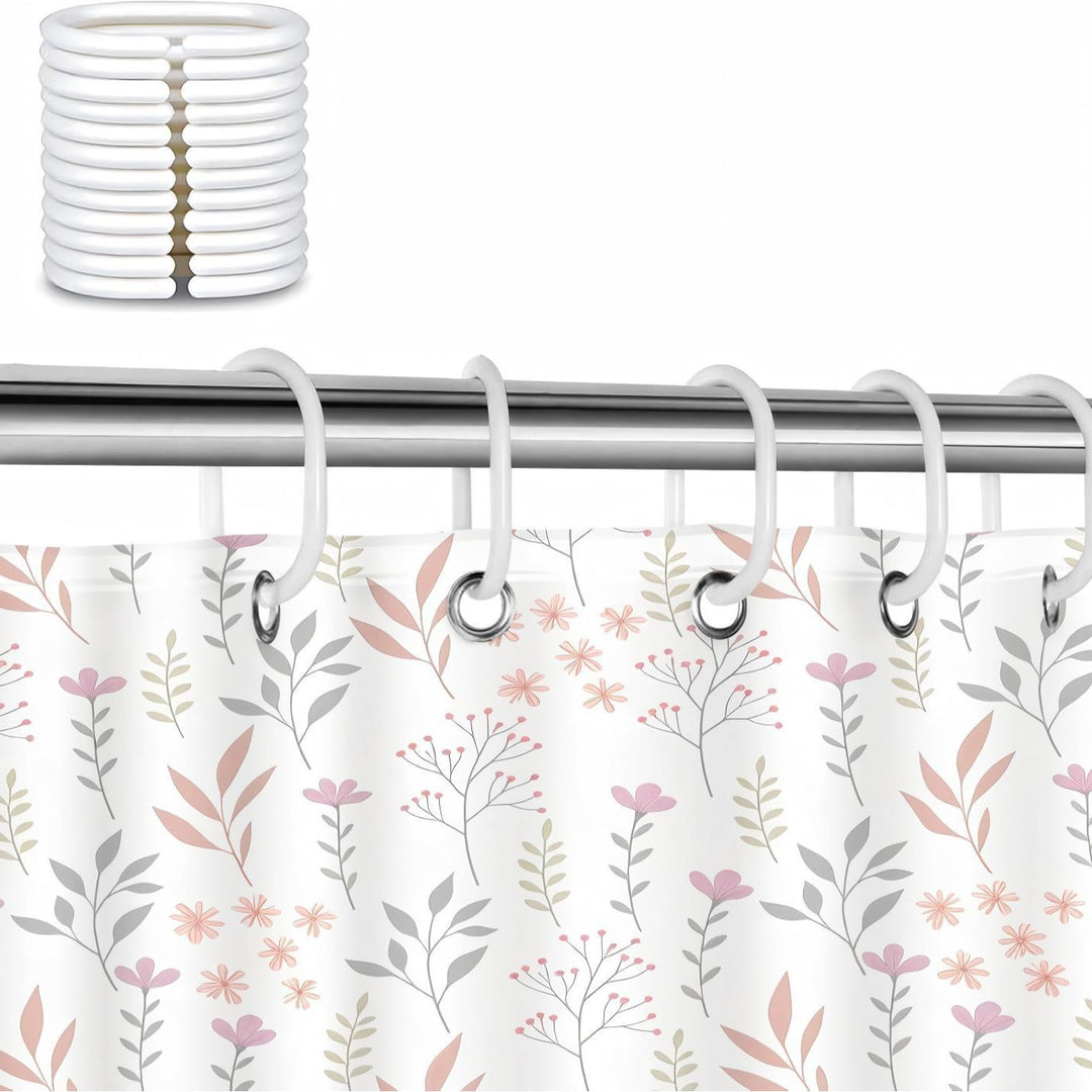 Blomstertrykk dusjkappe Skanto