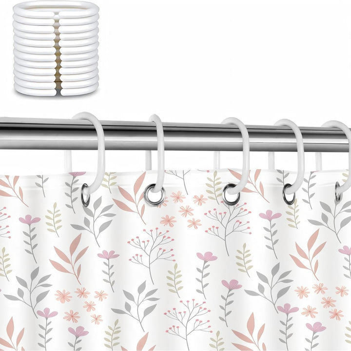 Blomstertrykk dusjkappe Skanto