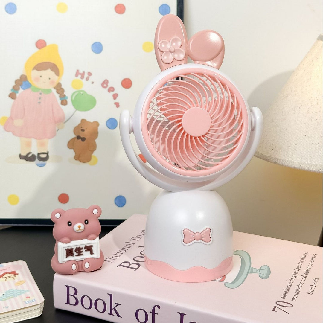 Dame portable mini håndholdt vifte med leken katte-design Skanto