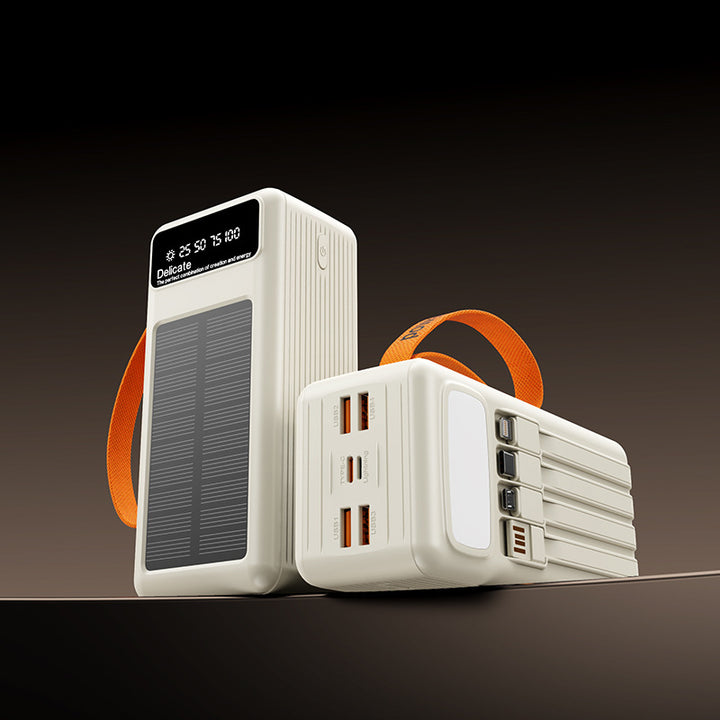 bærbart solcellelader med integrert USB-C-port Skanto