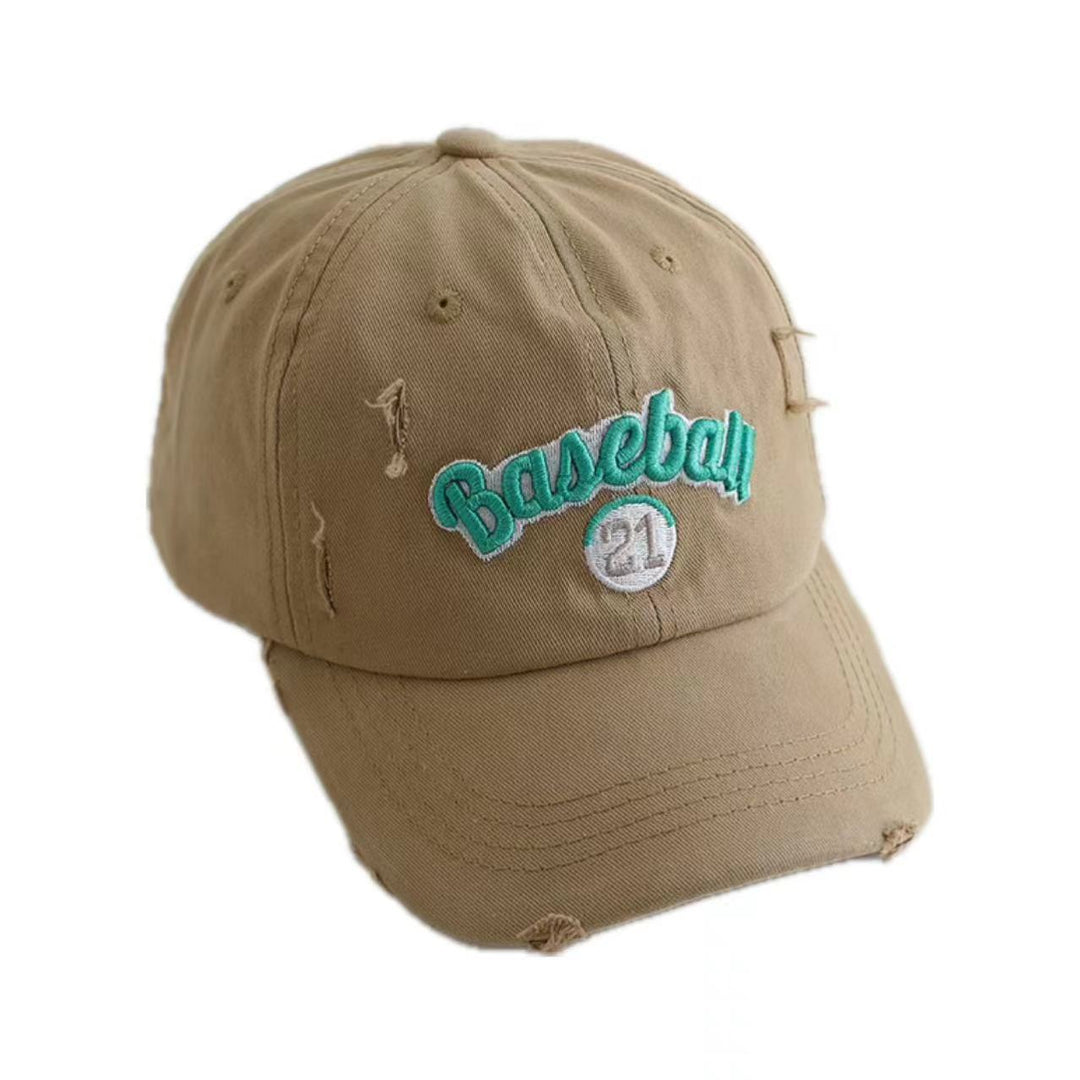 Men's Distressed Cotton Baseball Cap Skanto
