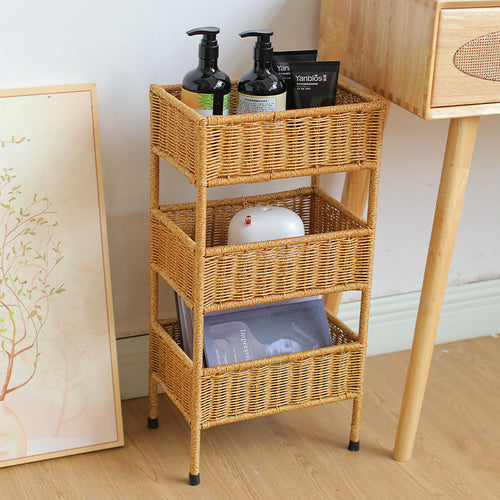 Multi-Tiered Woven Storage Rack Skanto