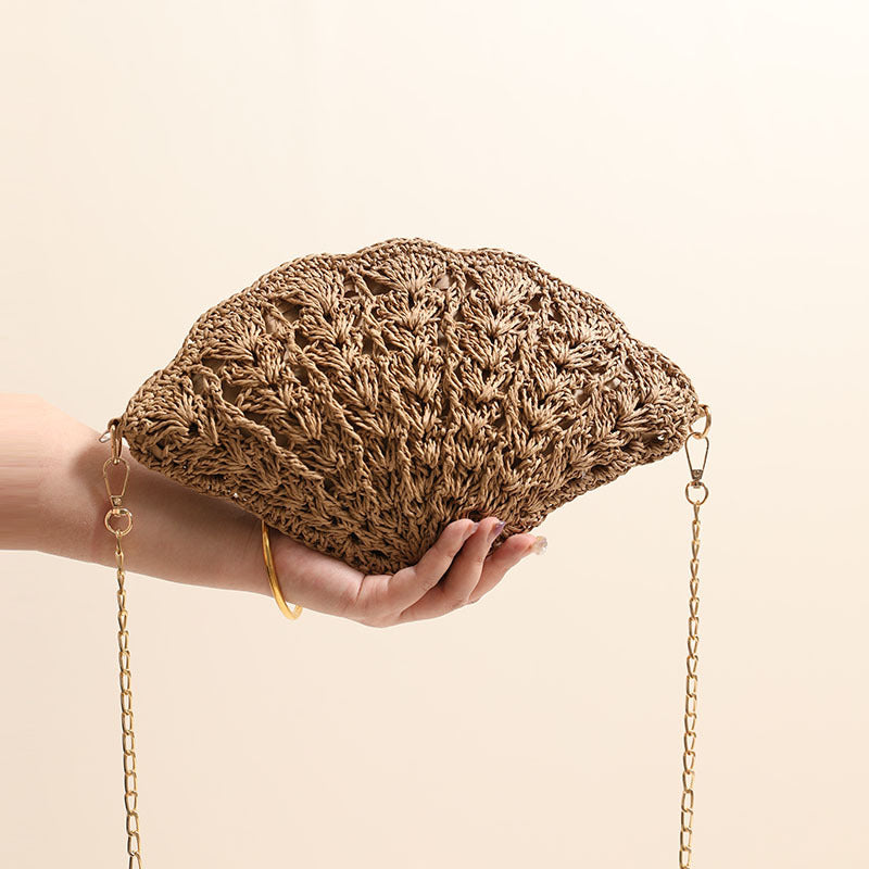 Elegant Clutch-veske i skjelldesign Skanto