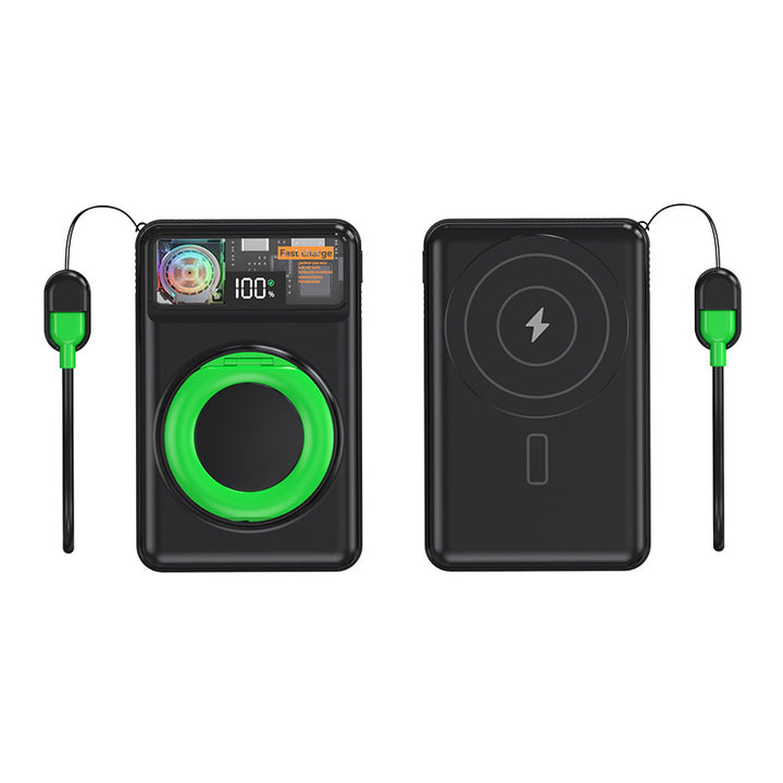 Bærbar powerbank med hurtigladefunksjon og LED-skjerm Skanto