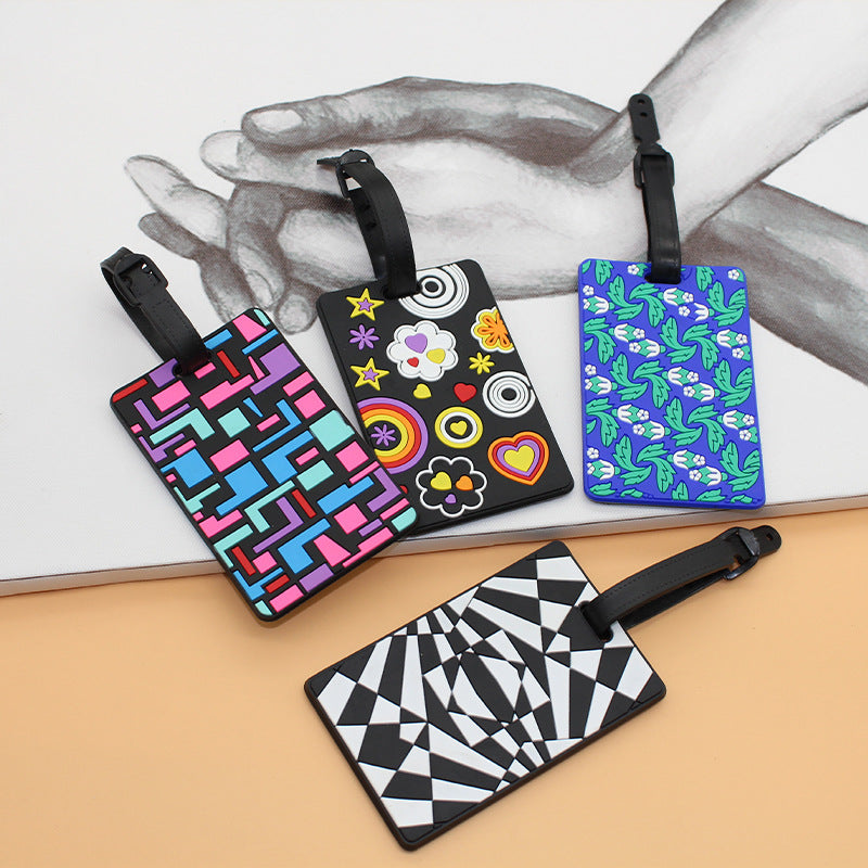 Unisex Bagasjevippe med moderne geometrisk design Skanto
