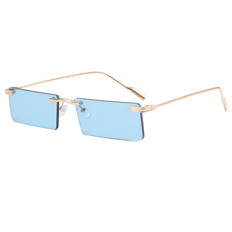 Damer Elegant Rektangulær Solbrille med Elegant Metallramme Skanto