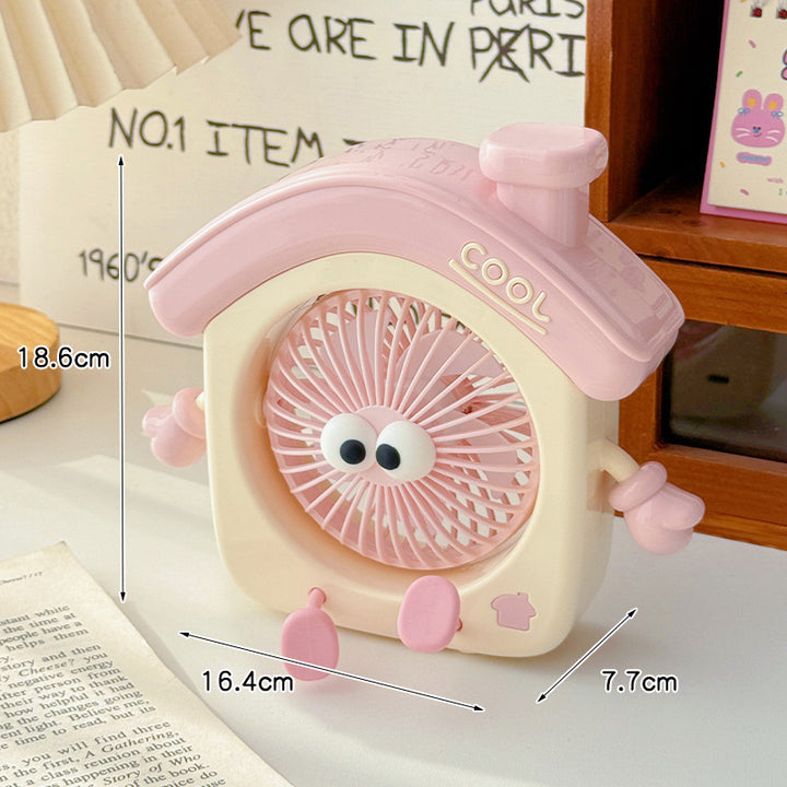 Compact table fan in creative design Skanto