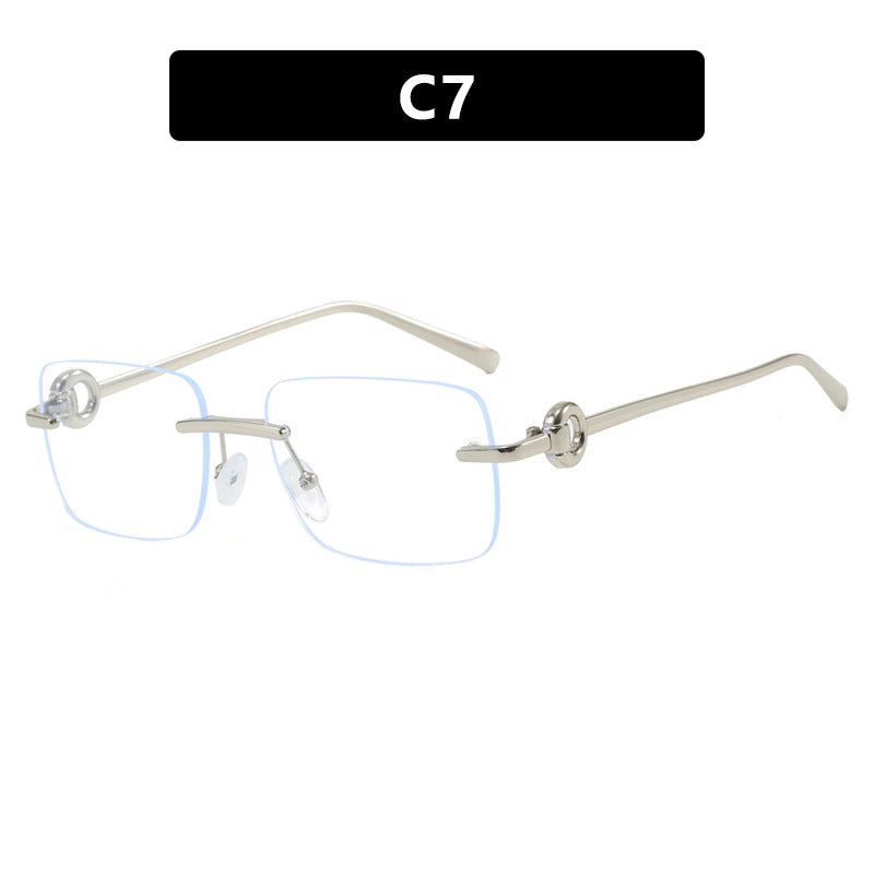 Dame fashionable geometrisk brille Skanto