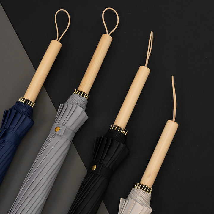 Dame Faltbar Regn paraply med elegant håndtering og unikt design Skanto