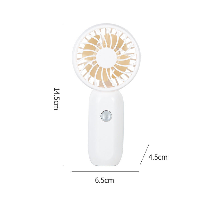Dame Bærbar Mini Håndvifte med ergonomisk design og USB-ladefunksjon Skanto