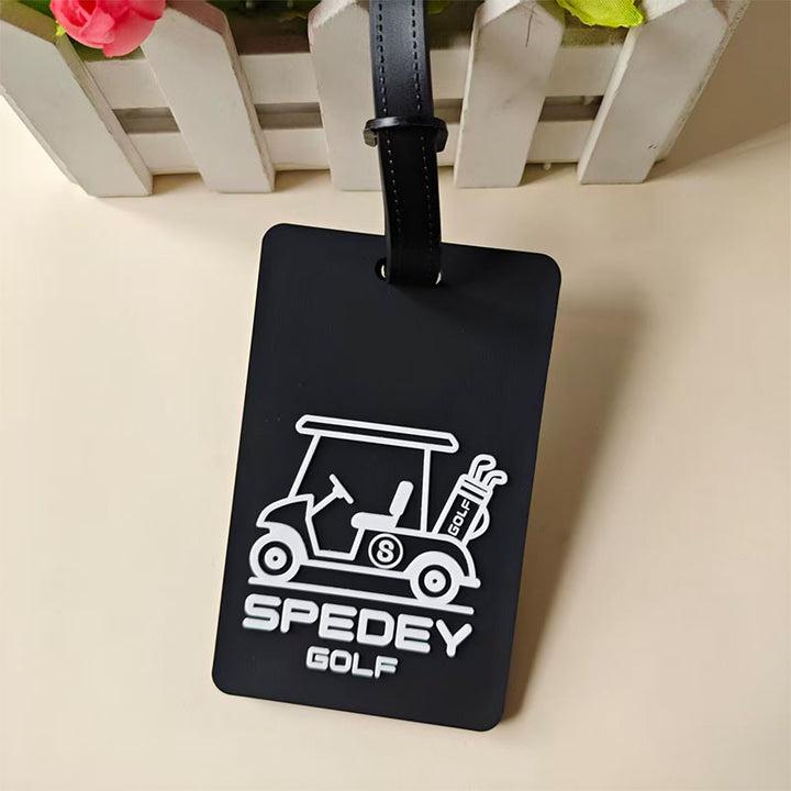 Unisex Golf Cart Theme Bag Tag Skanto