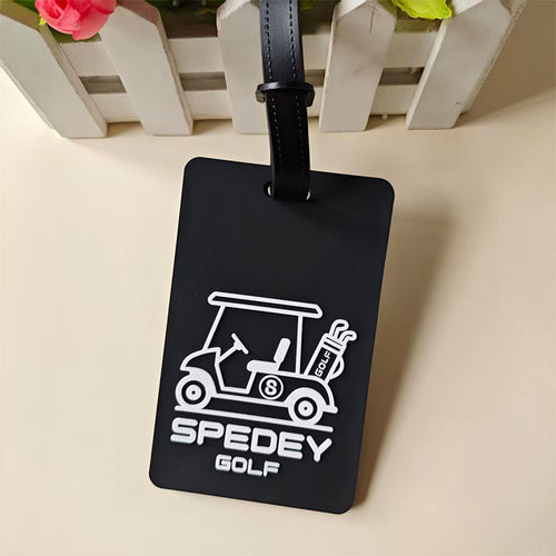 Unisex Golf Cart Theme Bag Tag Skanto