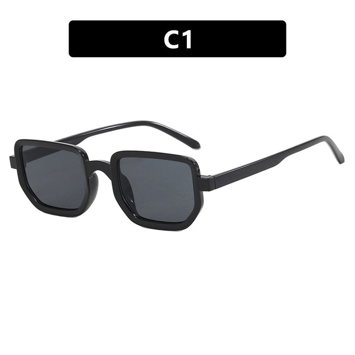Dame geometrisk solbrille med moderne ramme og beskyttende glass Skanto