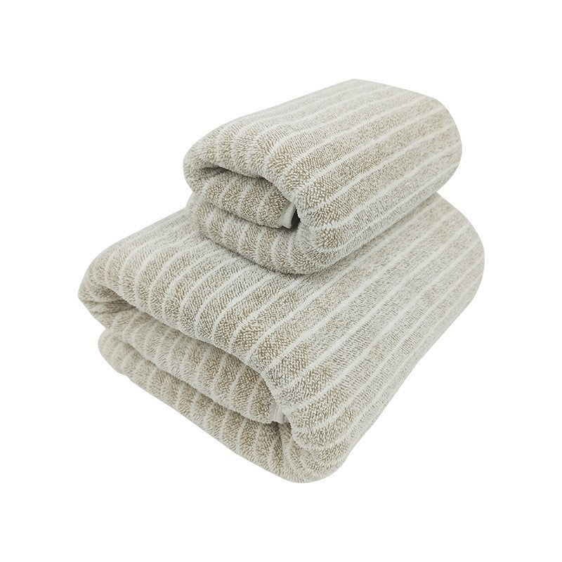 Terry towel set with luxurious stripe pattern Skanto