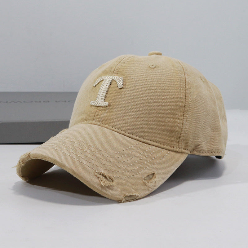 Herre Slitt Denim Caps Skanto