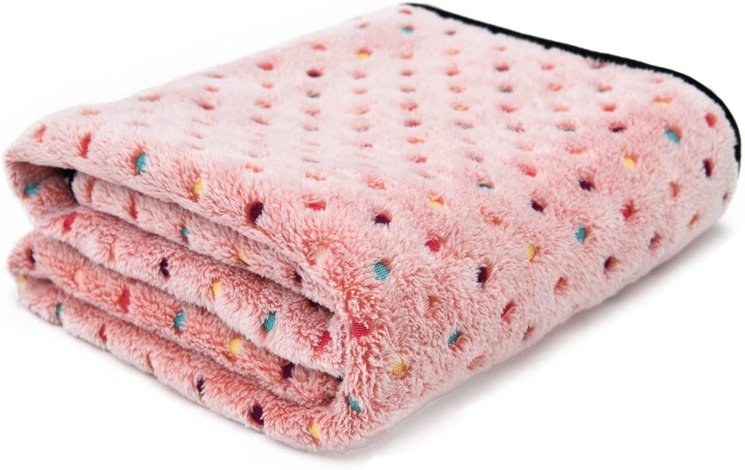 Dame Koselig Fleece-teppe med moderne prikkedesign Skanto