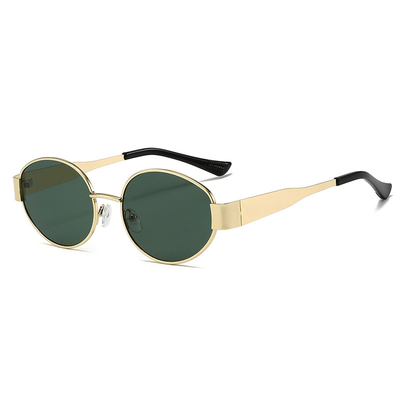 Dame Vintage solbrille i ovalt design Skanto